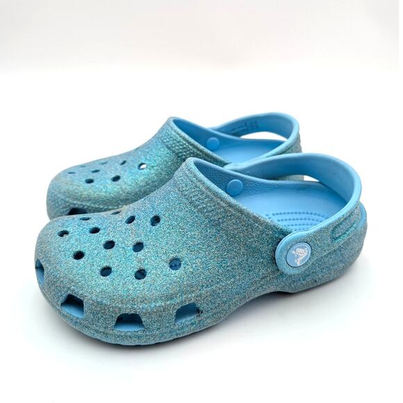 Crocs Baya Unisex Kids Slip-On Clogs Slippers Lightweight Blue Size USJ1 EU16 - Picture 1 of 8